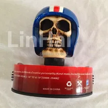 Универсальный Руководство рычаг переключения Шестерни Wicked Skull синий шлем рычаг переключения рычага переключения