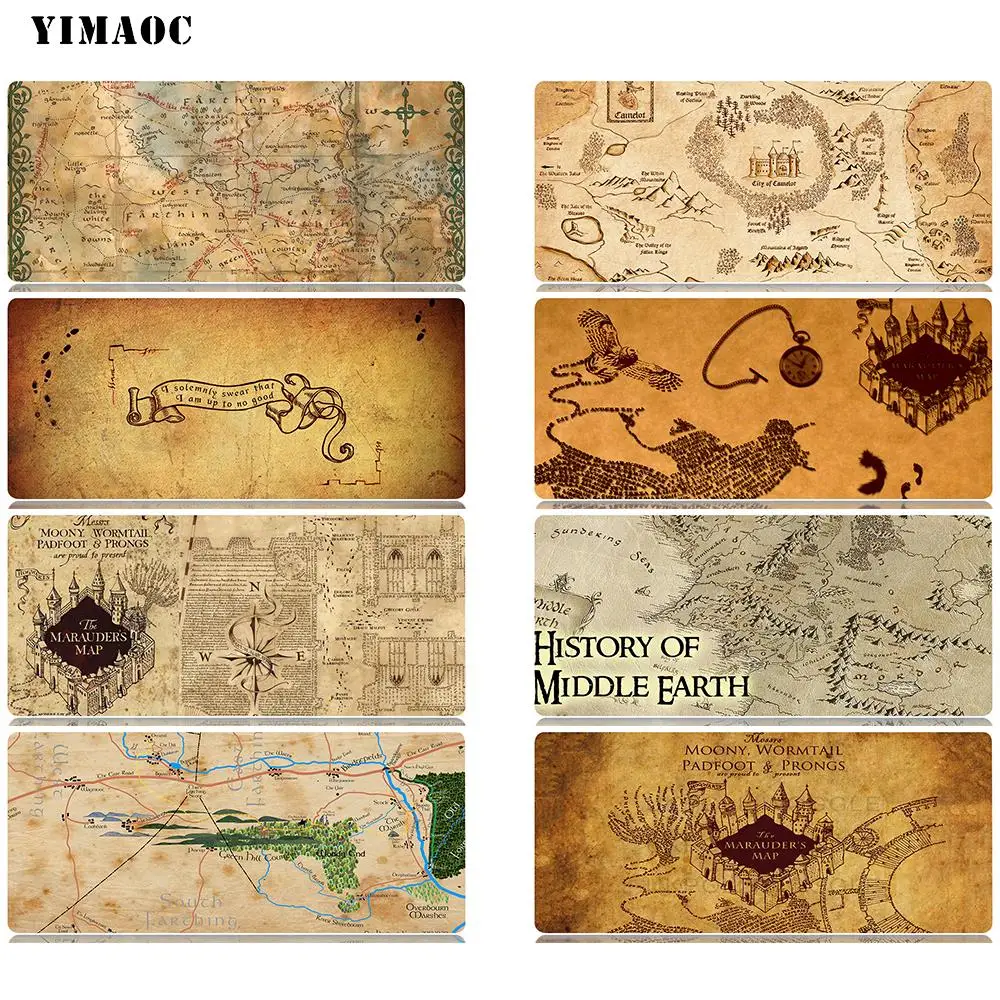 

YIMAOC harry potter art Mouse Pad 30x80 cm Computer Mousepad Anti-slip Natural Rubber Gaming Mouse Mat