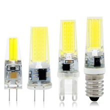 Mini LED Lamp G4 G9 E14 AC / DC 12V 220V 3W 2W COB LED G4 G9 Bulb Dimmable 360 Beam Angle Replace Halogen Chandelier Lights