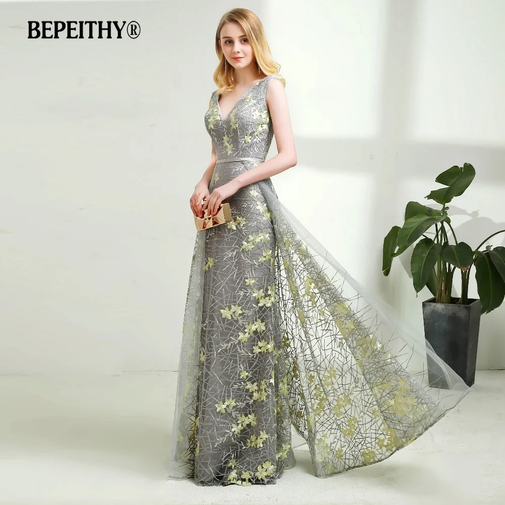 Vestido Longo кружевные длинные платья для выпускного вечера с v-образным вырезом дизайн Элегантные прямые длинные вечерние платья со шлейфом горячая распродажа