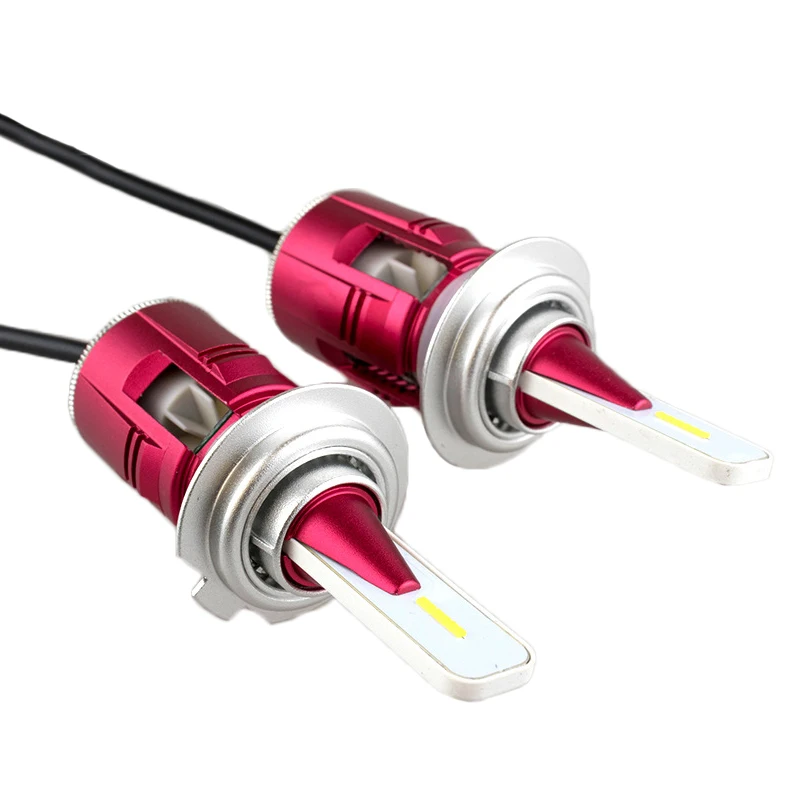 A Pair New V6 Series LED Car Headlight Bulbs H4 H7 H11 9005 9006 6000K