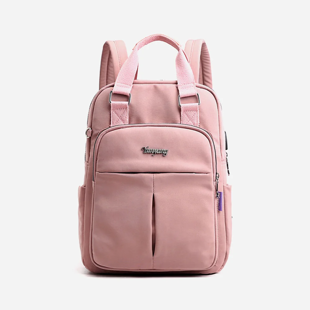 

2019 Trend Ladies Backpack USB Charging Backpack Computer Bag Large Capacity College Wind Travel Backpack New Casual Student Bag
