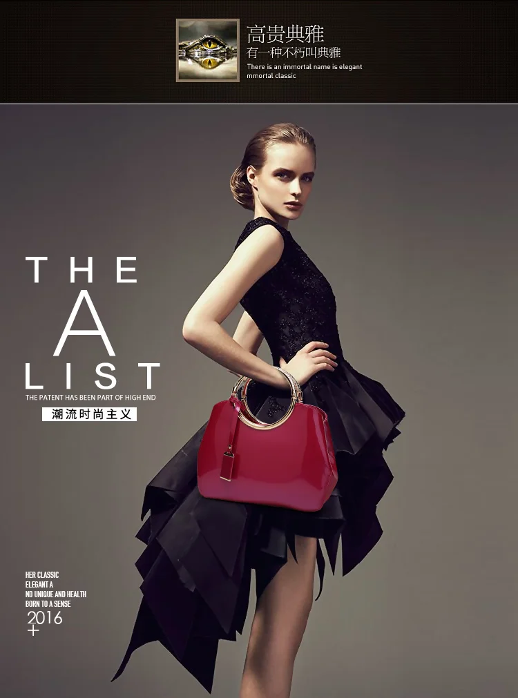 New High Quality Patent Leather Women bag Ladies Cross Body messenger Shoulder Bags Handbags Women Famous Brands bolsa feminina (4)