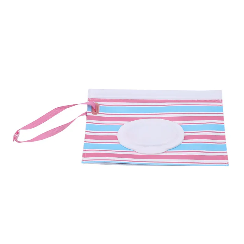 

Baby Kids Wipe Clutch Carrying Bag Wet Wipes Dispenser Snap-strap Bag Pouch Outdoor Travel Wet Paper Towel Container