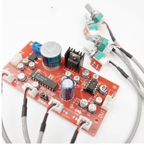 LM1036 тональная плата бас с высоким балансом Регулировка громкости NE5532 OP AMP Hi Fi