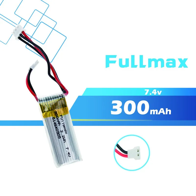 

3pcs 7.4V 300mAh 30C SKY-King RC Lipo Battery 2S For WLtoys F959 Airplane Spare Parts XK DHC-2 A600 RC Airplane wholesale 7.4V