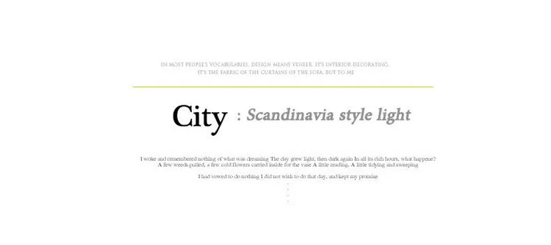 Modern scandinavia style city LED wall lamp sconces lights 7