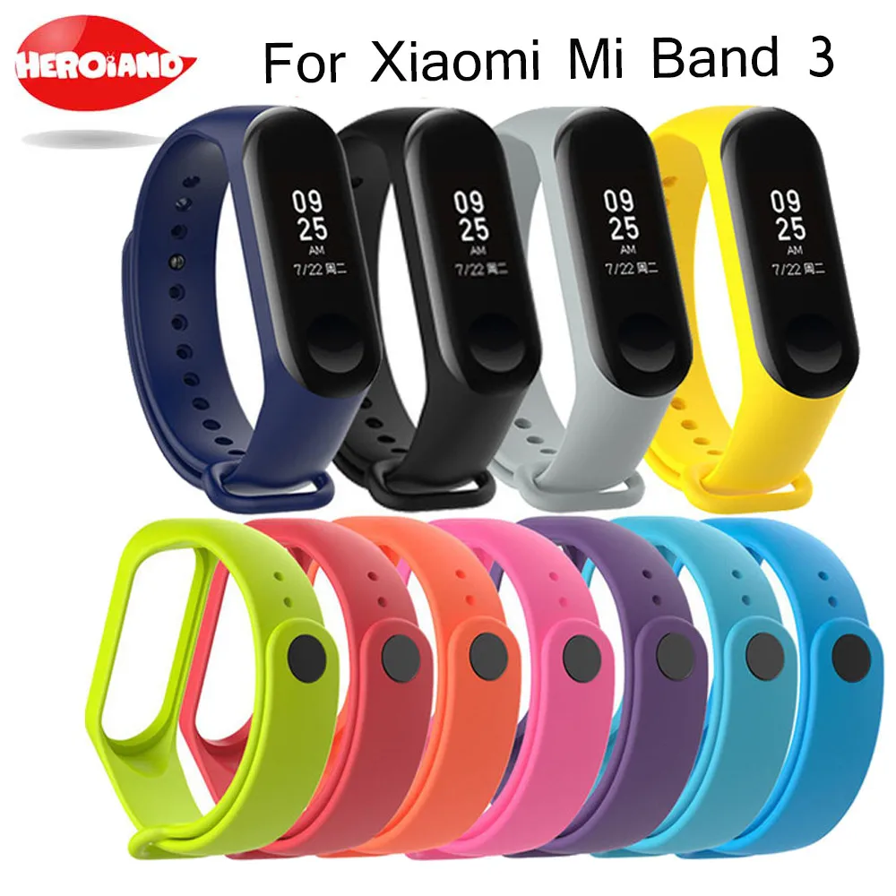 Спортивный ремешок для Mi Band 3 Xiaomi mi band спортивный силиконовый браслет xiaomi