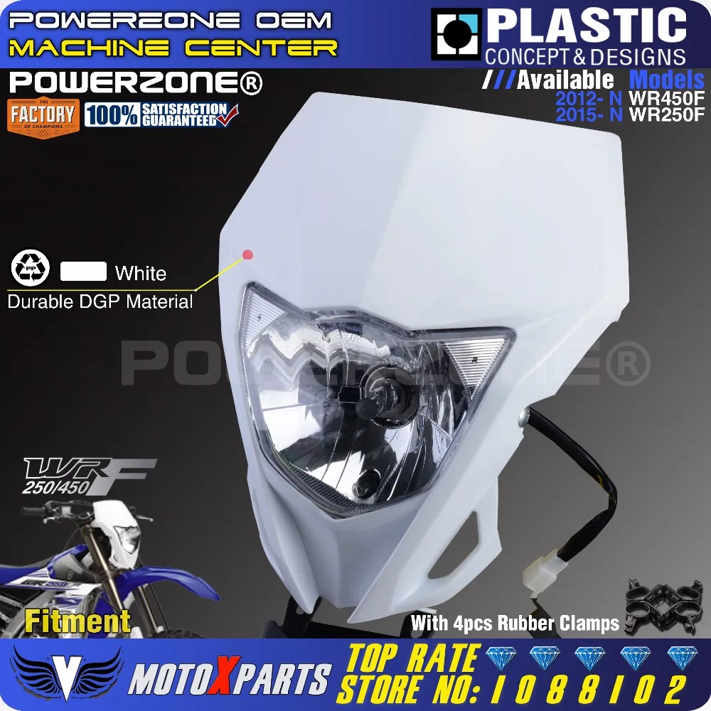 Powerzone мотоциклетные фары для YAMAHA WR250F- WR450F MX эндуро Байк Универсальный CRF YZF DRZ KLX