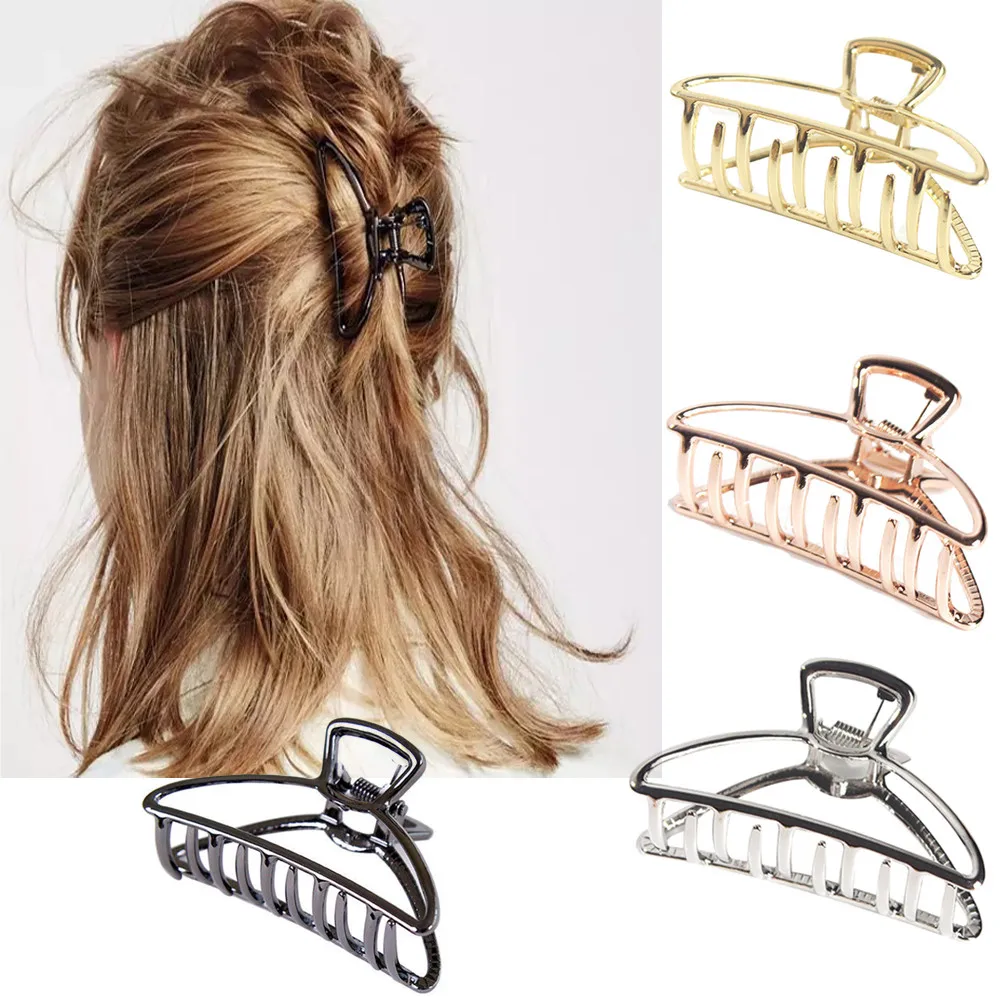 Women Ladies Fashion Simple Large Hair Claw Clamps Small Hair Clip