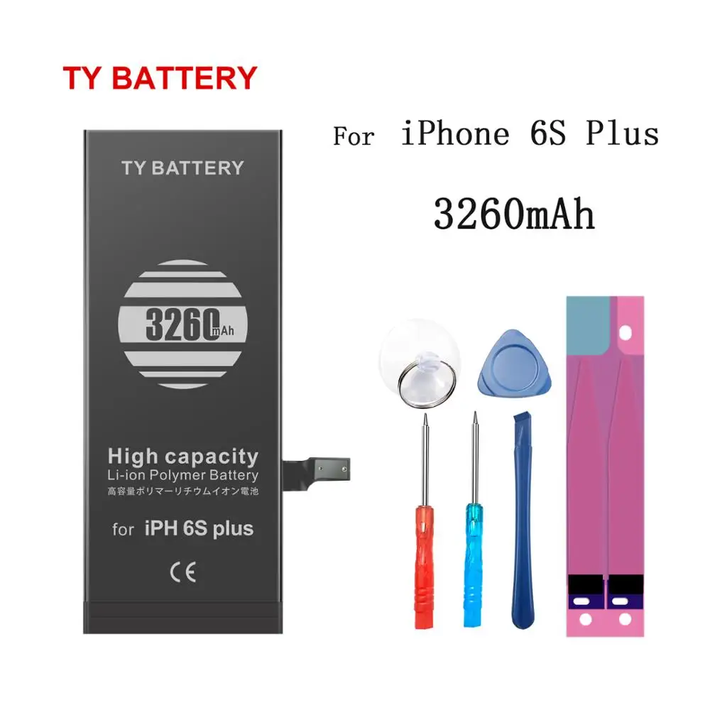 TY Battery New 3260mAh high capacity original mobile phone battery for iphone 6S Plus 6SPlus