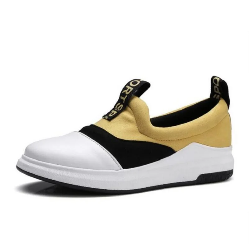 

Promotional Nice Vogue Flat Heel Round Toe Slip On Pink Shoes Autumn Color Block Decoration Comfortable Women Loafers Shoes