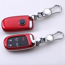 Краска ключи Чехол держатель кольцо цепи ABS+ сплав для Fiat Stilo, Panda 500 500x Grande Punto Bravo Ducato Viaggio