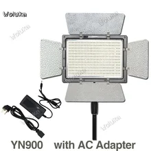 YN-900 светодиодный видео фото освещение с Мощность адаптер осветительная панель для телевещания с высоким CRI 95 3200 K-5500 K бобы видео студийная световая панель CD50 T03