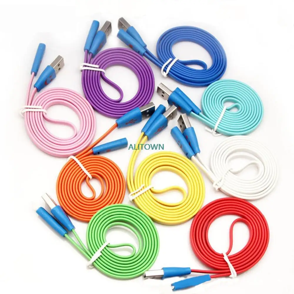 Free Shipping 500Pcs/Lot 8 Pin Led Smile Face USB Data Charger Cable For iPhone 6 6Plus 6S 5S 5C 5 iPad Mini Support iOS 9.2