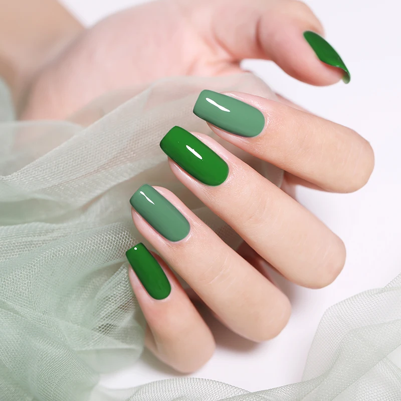 Цветной лак для ногтей BORN PRETTY 6 мл на масляной основе зеленый красный