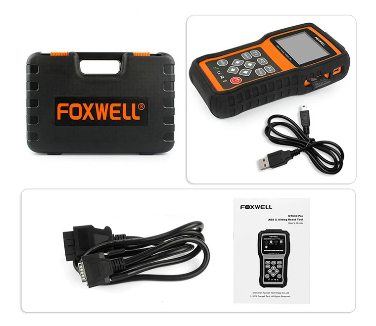 OBD 2 Автомобильный сканер для считывания кода инструмент FOXWELL NT630 Pro OBD2 автомобильный диагностический сканер двигателя ABS подушка безопасности SRS SAS сброс аварийных данных