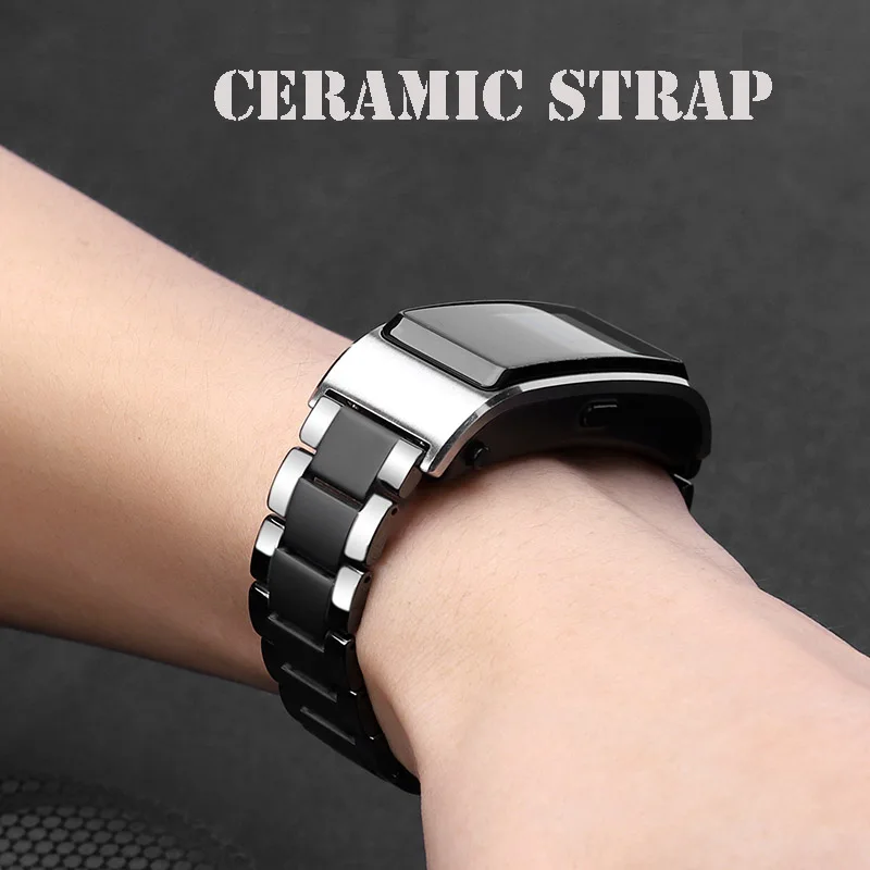 Ремешок керамический для Huawei Talkband B5 браслет смарт часов HONOR Watch s1 с гладкой