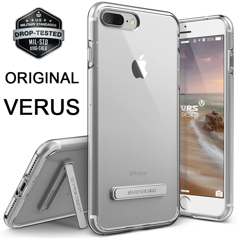 Original VERUS For iPhone 7 7 Plus Case Premium Shockproof Ultra Thin TPU Crystal Clear Full