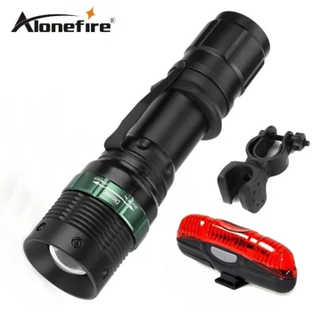

E3 CREE 2000LM tactical cree led Torch Zoom cree LED Flashlight Torch light For 1x 18650 rechargeable+bike light+mounts