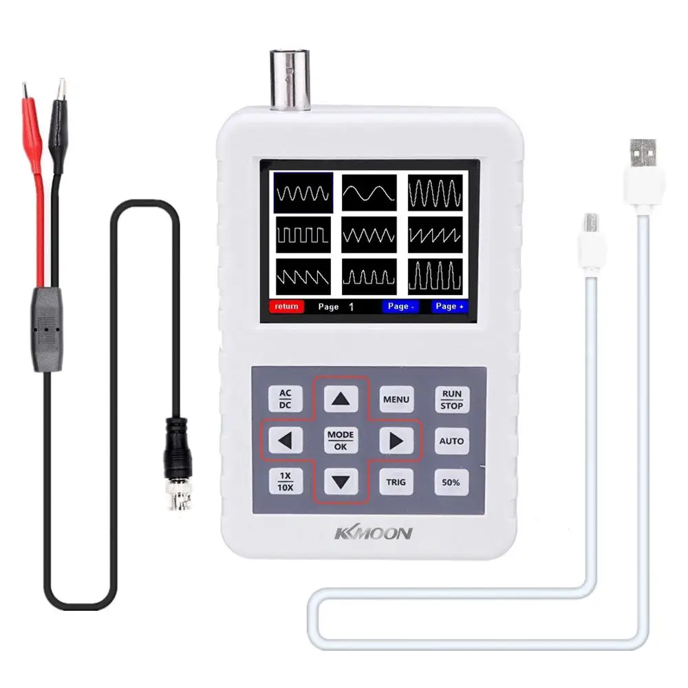 

KKmoon Professional Handheld Mini Digital DSO PRO Oscilloscope Oscilloscope with 5M Bandwidth 20MS/s Sampling Rate