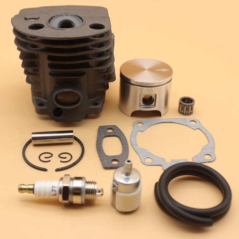 46mm Cylinder Head Piston Gasket Fuel Line Filter Motor Kit For