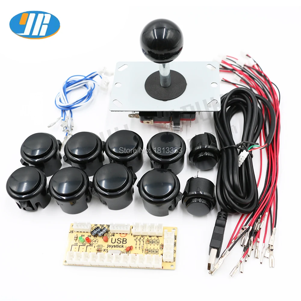 

Zero Delay Arcade DIY kit USB Encoder To Rapsberry Pi PC 30mm 24mm Arcade Button SANWA type 4 way 8 way joystick