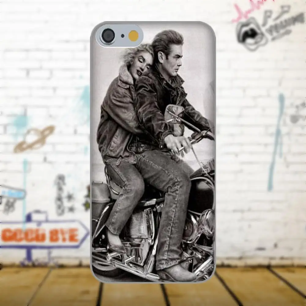 Для Apple iPhone X 4 4S 5 5C 5S SE 6 6S 7 8 Plus для LG G3 G4 G5 G6 K4 K7 K8 K10 V10 V20 TPU чехол Джеймс Дин и Мэрилин