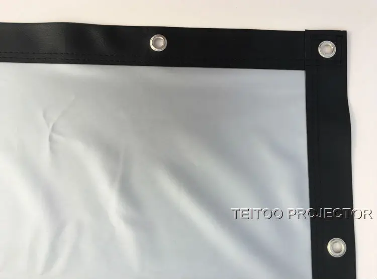 150 дюймов 4:3 высокой четкости серый Matal серебро 3D проектор HD Smart экранные занавески пленка с черной рамкой для дома на открытом воздухе