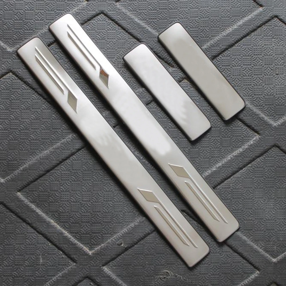 

Accessories For Mazda2 For Mazda3 For Mazda6 CX-5 CX-7 Axela Stainless Door Scuff Sill Plate Kick Step Cover Trim Protector