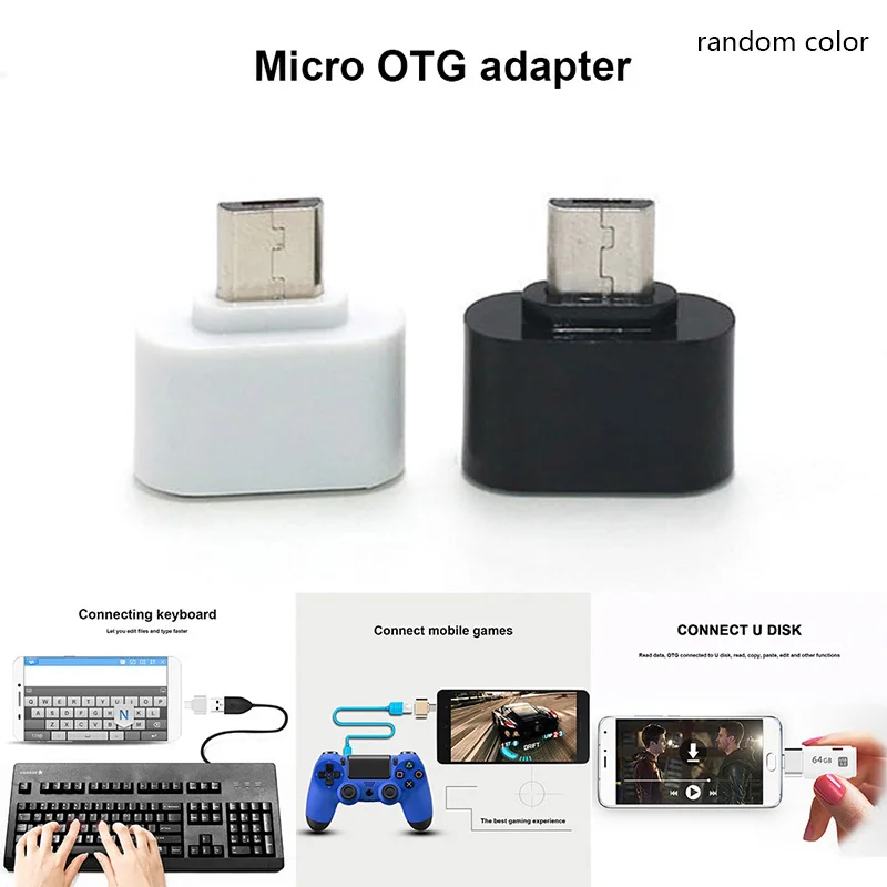 

1/10pcs Micro USB/Type-C to OTG USB Port Adatper Converter Connector for Phones Tablet DJA99