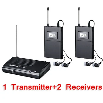 

Takstar WPM-200/WPM 200 Wireless Monitor System In-Ear Stereo Wireless Headset Stage monitors system 1 Transmitter 2 Receivers