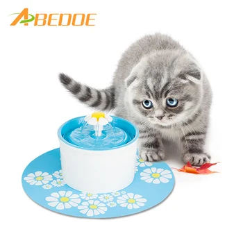 

Automatic Cat Flower Shape Fountain Mute Pet Water Dispenser Activated Carbon Filter & Anti-slip Mat for Pet Dog EU/US Plug