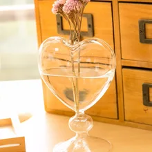 O. RoseLif Европейская креативная стеклянная ваза в форме сердца, искусственная ваза, гидропонное стекло для дома, контейнер, свадебное украшение