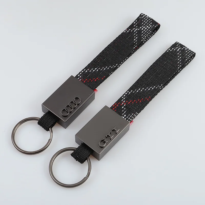 

Volkswagen GTI Audi explosion models high quality leather car logo metal keychain key pendant W-007