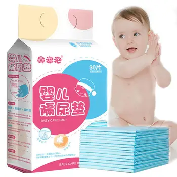 

30 Pcs Disposable Baby Babies Waterproof Breathable Disposable Underpad Diaper Care For Adult Child Or Pets Absorbent