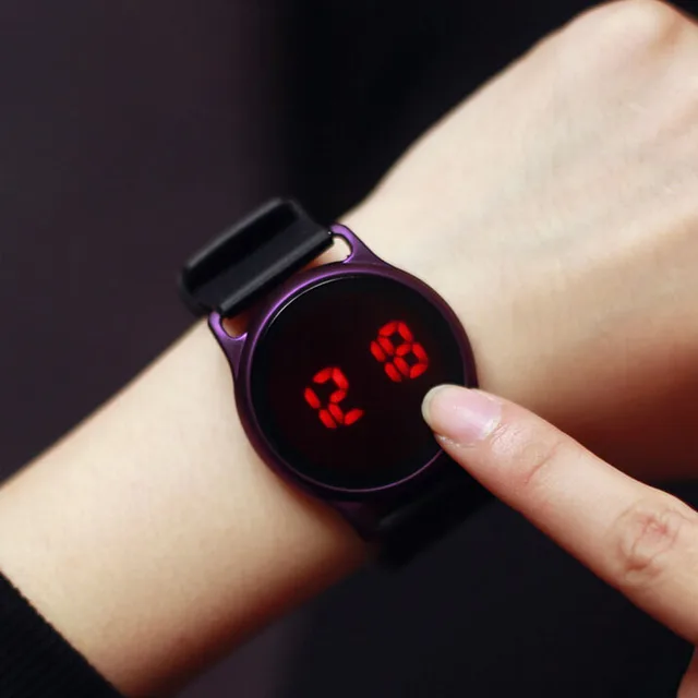 Fashion Digital Watch women LED Touch Screen electronic watch Street