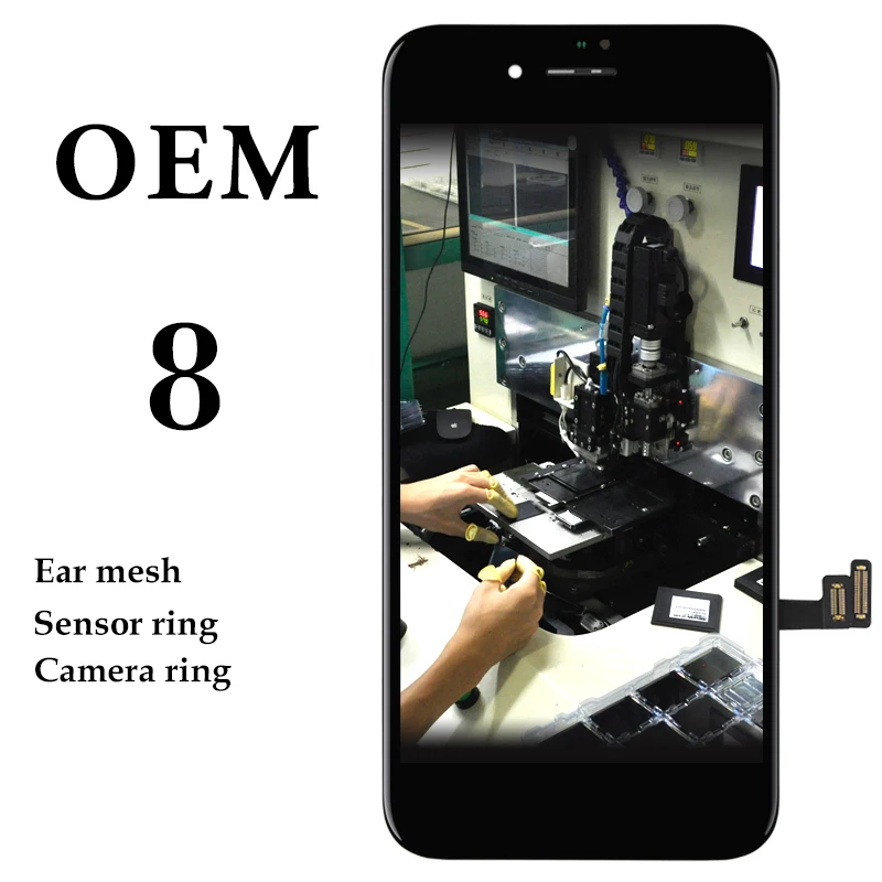 10PCS LOT Brand New Without Bad Pixel LCD Display Assembly With Cold Press Frame For IPhone