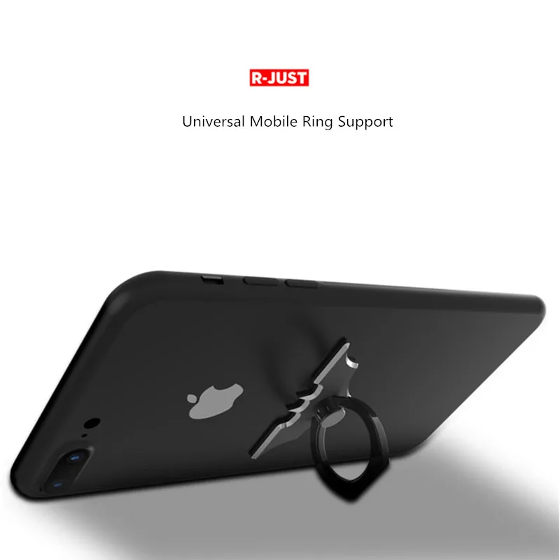 R-just Finger Ring Mobile Phone Universal Stand Holder For iPhone XS Max 7 iPad2 Samsung S8 for huawei xiaomi LG all Smart Phone