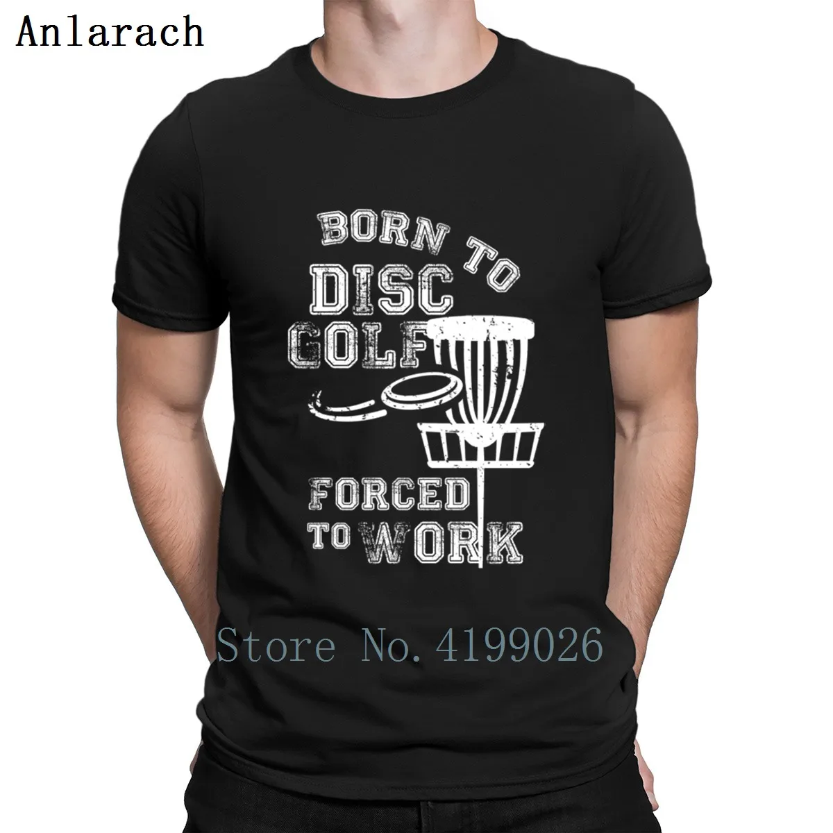 Born To Disc Golf Forced To Work Frisbee Golfer T Shirt Hiphop Tops Character Euro Size S-3xl Hip Hop Spring 2019 Loose Trendy
