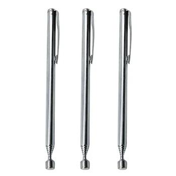 Portable Telescopic Easy Magnetic Pick Up Rod Stick Extending Magnet Handheld Tool Telescopic Magnetic Pick Up Pen led magnetic telescopic pick up tool neodymium imanes mini led pick up magnet for picking nuts bolts metal screw screwdriver