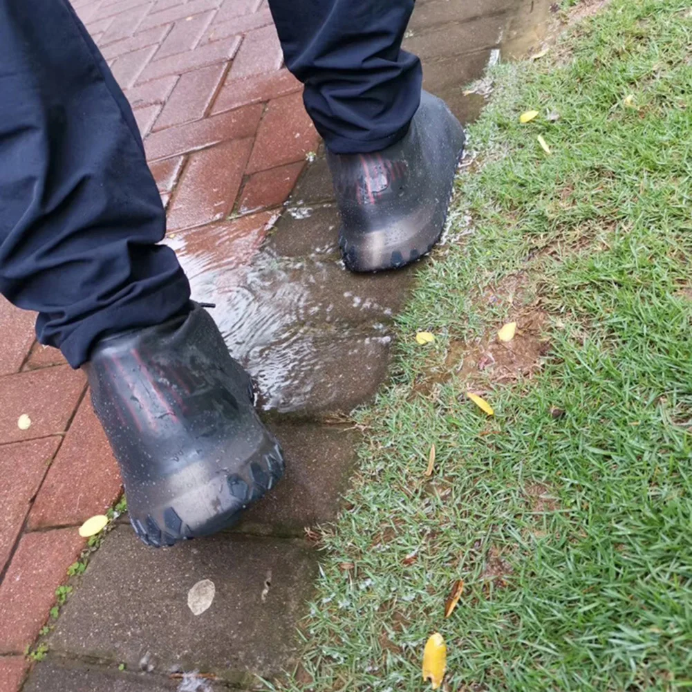 

Silicone Overshoes Reusable Waterproof Shoes Covers Rain Boots Wear-Resistant Non-slip FPing