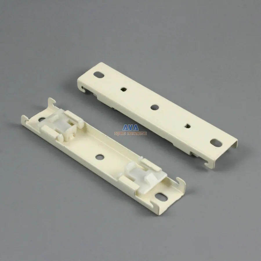 10 Pieces Curtain Track Bracket Curtain Dual Tracks Brace 20x91mm
