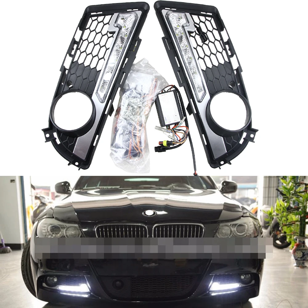 

High power Headlights DRL for BMW E90 LCI Sedan/ E91 LCI Tourning 09-12 M-TECH Only LED Car Daytime Running Light 6W*2 Cree chip