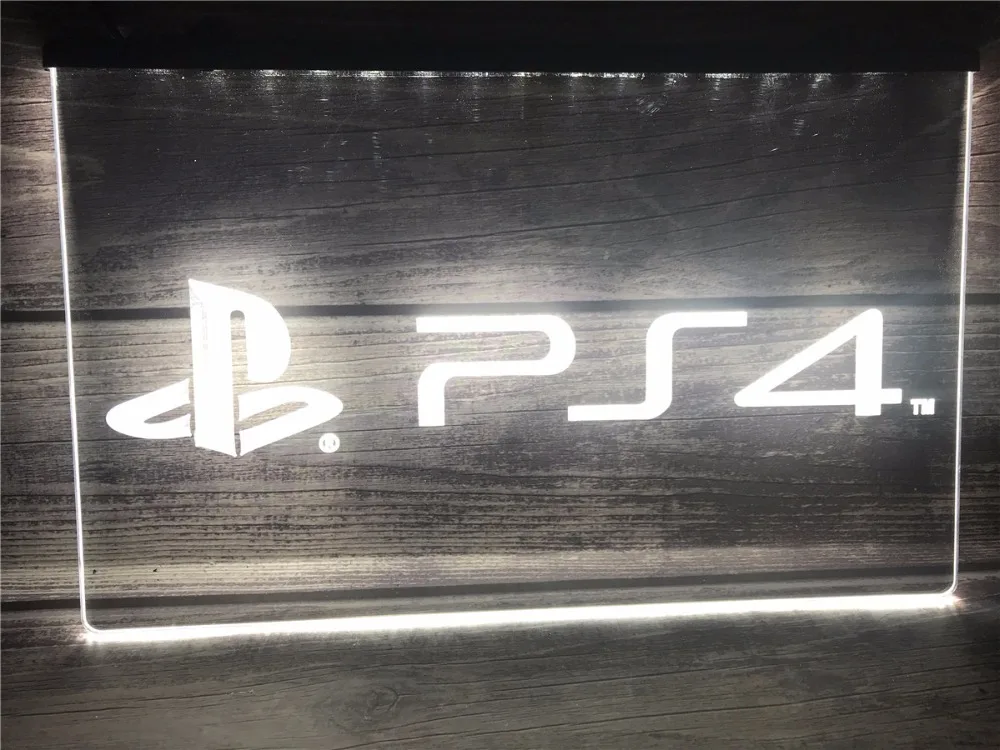 E174 Playstation 4 PS4 светодиодный неоновый светильник знаки|Таблички и знаки| |