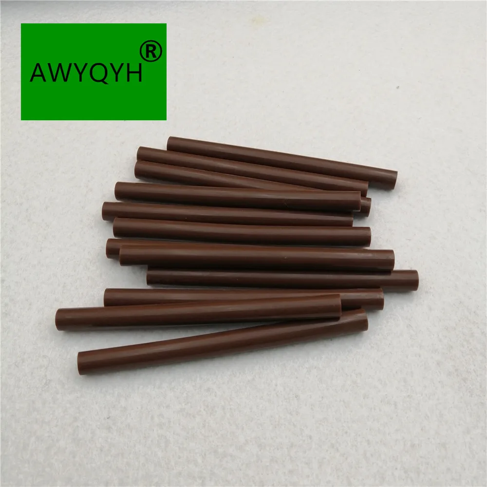 12pcs/Lot Keratin Glue Sticks,Fusion Glue, Brown, Black and Transparent Yellow, 3 Colors in Stock Optional