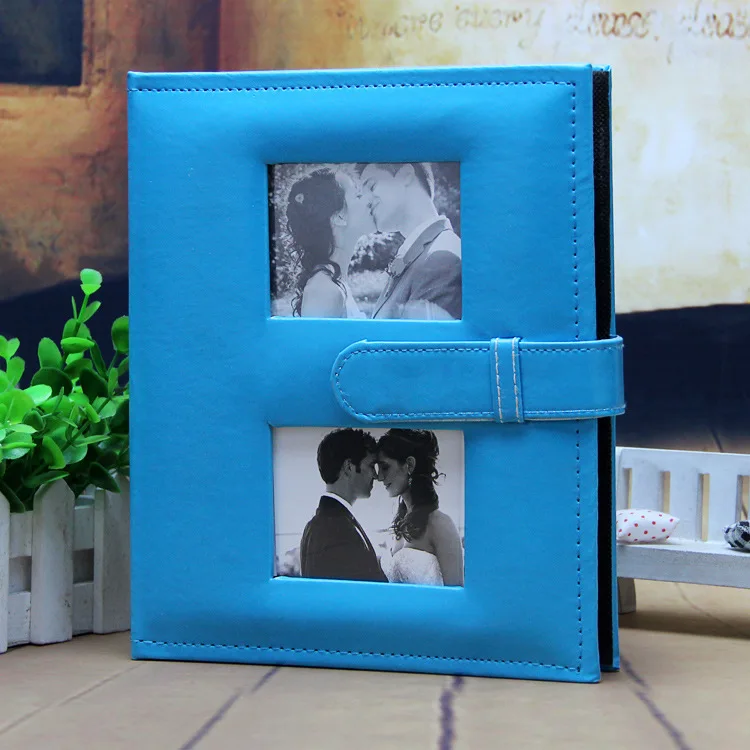 Новинка 6 дюймов фотоальбом с PU кожаный чехол interleaf-Тип 200 карманы для свадьбы любитель сладкого фото на память альбом