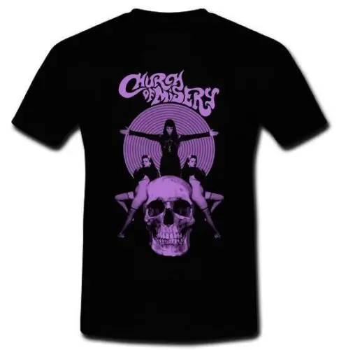 

CHURCH OF MISERY DOOM METAL BAND ELECTRIC WIZARD EYEHATEGOD T-SHIRTCool Casual Sleeves Cotton T-Shirts Fashion