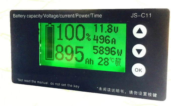 Voltmetro con Disp Misuratore di Capacità Della Batteria Misuratore di Tensione Della Capacità Della Batteria Misuratore di Scarica Del Misuratore di Capacità Della Batteria Misuratore di Batteria
