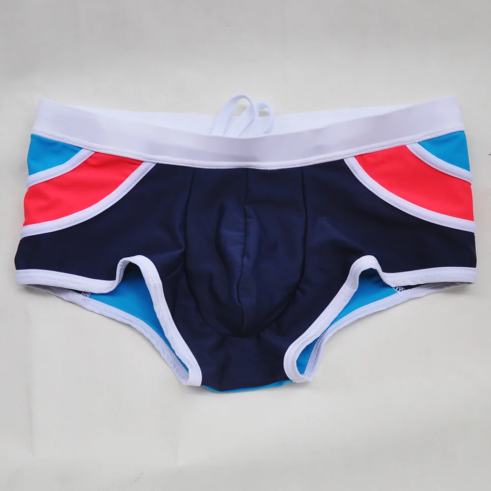 men's swim boxer sexy swimming trunks men's low rise mosaic swim Stripe Shorts Suit men men Swimsuit men underwear swim trunks swim shorts men swimsuit